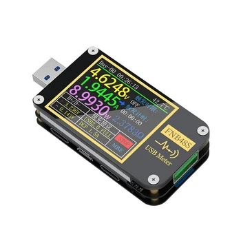 FNB48S USB Тестер капацитет на Напрежение, Измерител на ток Монитор Анализатор определи силата на Инструменти за тестване, без да Bluetooth