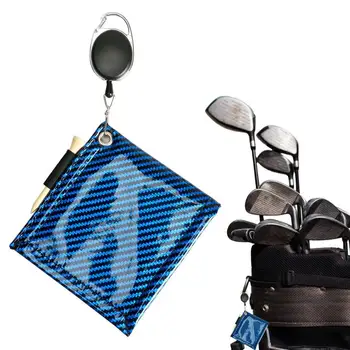 Аксесоари за почистване на голф Водопоглощающие кърпи за голф, за топки за голф Стика Преносими Квадратна кърпа за топки за голф с прибиращ