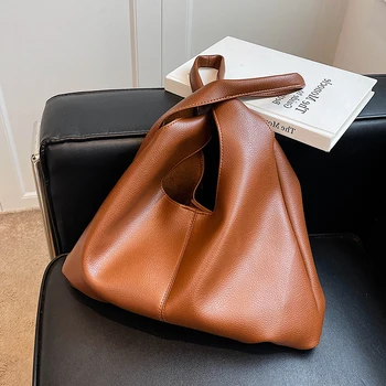Прости маркови дизайнерски чанти, портмонета, дамски чанти-скитник от мека кожа, 2022 Нови модни големи ежедневни чанти-тоут високо качество
