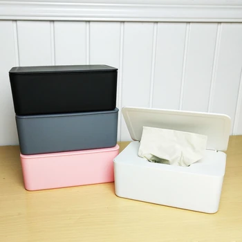 Нова пластмасова кутия за салфетки, Държач за мокри кърпички, Салфетки, Кутия за съхранение на салфетки, Диспенсер за хартиени кърпи за ръце, Органайзер за домашни кърпички