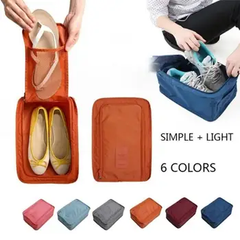 Сгъваема чанта за съхранение на обувки Домашна водоустойчив а обувките кутия за съхранение на прах Дрехи Преносима чанта за пътуване Функция Sundries Organizer Pro G0A7
