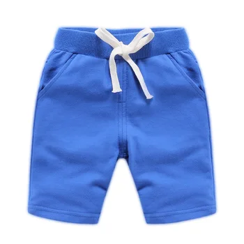 2023 Летни шорти за момчета и момичета Памучни обикновен детски чорапогащи с еластичен ластик на талията Плажни къси спортни панталони Дрехи за деца
