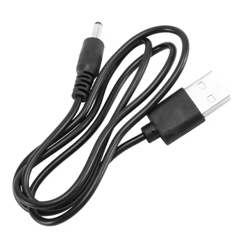 3,5 мм x 1,3 mm Черен USB-кабел, кабел за зарядно устройство, захранване