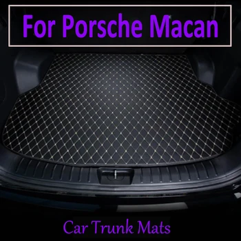 Подложка в багажника на колата за Porsche Macan 2014 2015 2016 2017 2018 2019 2020 2021 2022 килим за карго подложка, аксесоари за интериор, калъф