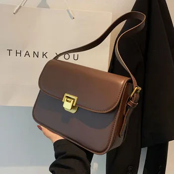 Нова дамска чанта през рамо, чанта-месинджър, дамска чанта в елегантен стил, реколта чанта-плик, висококачествен портфейл