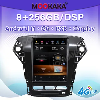 За Ford Mondeo MK4 2011-2013 Carplay Автомагнитола в стил Tesla Android Мултимедиен плейър GPS Навигация DSP Стерео главното устройство PX6