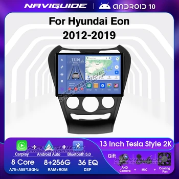 NAVIGUIDE Y1 13 инча 1920*1200 P Автомобилен Радиоприемник За Hyundai Eon RHD 2012-2019 8 + 256G Мултимедиен плеър Carplay GPS Навигация BT БЕЗ DVD