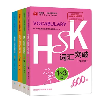 Речник справочник HSK серия Level 1-3/4/5/6 Джобен размер 64K Книги за изучаване на китайски думи
