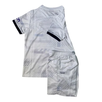 Детска футболна тениска, футболна форма за син, комплект тренировъчен костюм, 24-23 деца, за възрастни 7