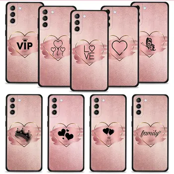 Калъф Love Rose Gold Pink Princess, Queen За Samsung Galaxy S22 S21 S20 Ultra FE S22 S9 S10 S8 Plus S10e Note 20Ultra 10Plus