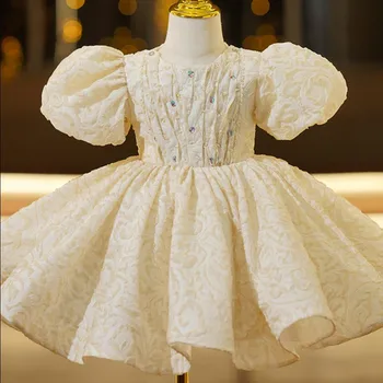 Качество на проектно принцеса рокля за момичета с пайети, детско и водеща на шоуто, сватба, рожден Ден, кръщене, Празник, Абитуриентски Вечерна рокля A2438
