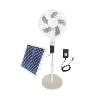 На едро Слънчев безжичен кабел за зареждане на вентилатора с 5 остриета, фен на слънчевата стойка, Електрически Слънчев вентилатор със слънчев панел