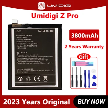 Нова Оригинална Батерия За телефон UMI UMIDIGI Z PRO 3800mAh Високо Качество Batteria С Инструменти
