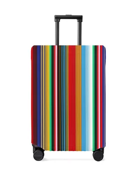 Калъф за багаж в пъстра мексикански лента от еластичен калъф за куфара, торбичка за прах за багаж, чанта за носене, за пътищата, куфар 18-32 инча
