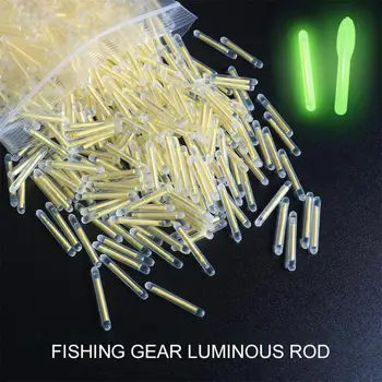 1бр лот 2,2-4,5 мм Леки светлини привлечени плувка въдици за нощен риболов, светещо на тъмно пръчка, полезна луминесцентна светлинна пръчка за риболов