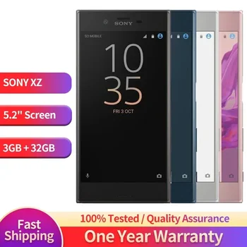 Мобилен телефон Sony-Xperia XZ с четырехъядерным процесор Android, F8331, F8332, 3 GB RAM, 64 GB ROM, GSM, 4G LTE, 5,2 