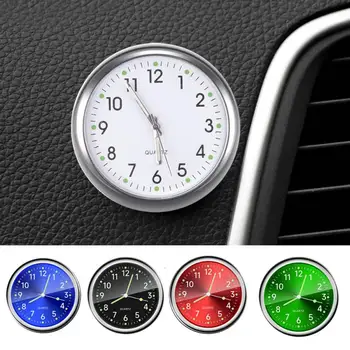 Автомобилни часовници Мотоциклетни часовници Ретро Флуоресцентни Мини-часовник на Таблото на автомобила Флуоресцентни автомобилни часовници Автомобилни кварцови часовници САМ Бел Kit
