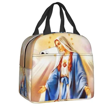 Католическата кутия за обяд на Дева Мария, Чанта за обяд с термоизолация за хранене, Преносими чанти за пикник за ученици