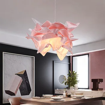 Висящи лампи в стил Оригами, Модерна Творческа Украса на тавана в хола, Уютна Спалня, Ресторантско осветление, Висящи лампи