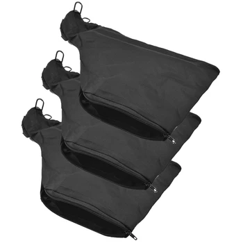 Торба за прах за торцовочной триони, черна торба за събиране на прах с цип и телена стойка, за торцовочной триони модели 255, 3 бр.