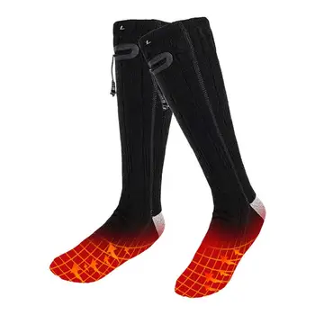 Електрически чорапи с захранван от батерия 4000 mah В студеното време, топлите чорапи за мъже и жени, топло на краката, за конна езда, къмпинг, разходки