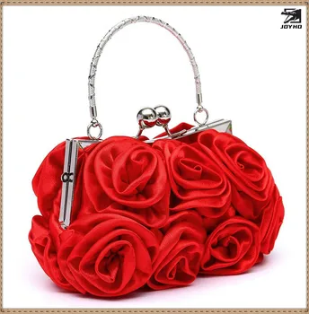 Дамски сатен розова чанта чист цвят, вечерни чанти, сватбени чанти, луксозни чанти, дамски чанти, дизайнерски клатч bolsa с цветя модел