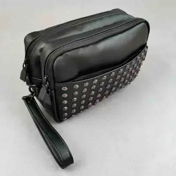 Нова корейска чанта за голф AW, модерна чанта за съхранение с нитове, торбичка за мъже и жени