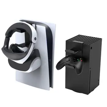 Кука за слушалки във формата на жаби за игралната конзола PS5, Подвижни висящи притежателя, полици за съхранение на слушалки, аксесоари за X серията