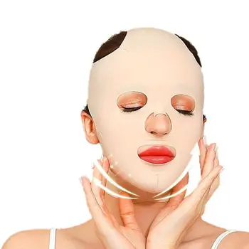 Маска за сън, за отслабване на лицето, V-Образно деколте на 360 градуса, Формиращ контура на лицето, Стягащ Бандаж За грижа за кожата на жените