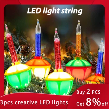 Смяна на електрически крушки Bubble Lights 3ШТ Сменяеми Многоцветни течни крушки Червени Сини Класически Коледни електрически Крушки Стари
