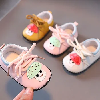 Нова и есента обувки за бебета и малки деца за момичета и момчета 0-1 години, обувки подметка, сладка и лесна за използване