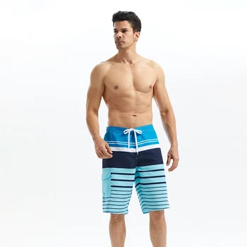 Шарени плажни панталони Летни мъжки ежедневни шорти за бягане на експозиции, дрехи за плуване, сърф, Бързосъхнеща, Спортно облекло