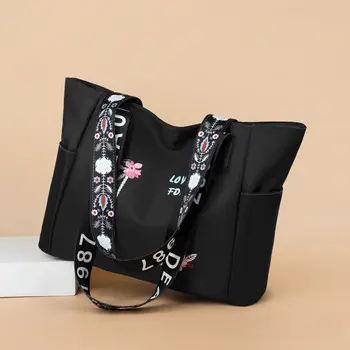 Дамски чанти, чанти за през рамо, 2022 Нова дизайнерска чанта с бродерия, Водоустойчив Оксфордские чанти за пазаруване, портфейли