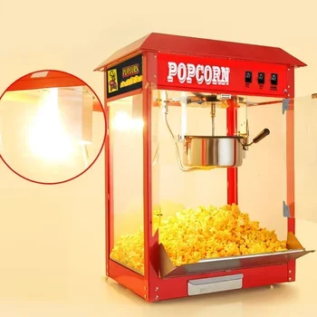 Автоматична Електрическа машина за приготвяне на пуканки с подаване на пуканки Cinema A Pop Corn Pop Corn