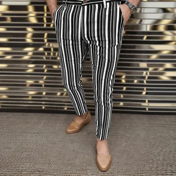Нов дизайн на Модни панталони Мъжки Бизнес Ежедневни Панталони Мъжки Висококачествени Официални Социални Улични Тенденция панталон-молив Гореща Разпродажба 2023