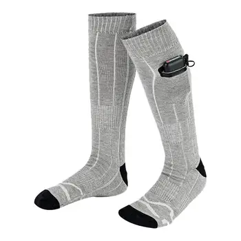 Електрически чорапи, захранван с батерии 4000 mah, топли чорапи за мъже и жени в студено време, топло на краката, за конна езда, къмпинг, туризъм