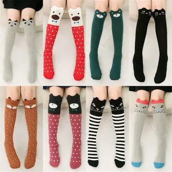 Чорапи за момичета, зимни памучни гети за крака от 3 до 12 години, детски чорапи за танци, детски чорапогащи с дълга тръба
