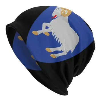 Гербът на Фарьорските острови, Шапки, шапки, мъжки, дамски, унисекс, тенденция зимна Топла Вязаная шапка, шапка на абсорбатори с Фарерским флага за възрастни