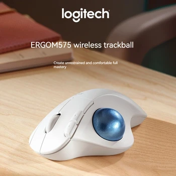 Logitech Logitech Ergo M575 Безжична трекбольная мишката Office Wireless Mouse M570 Upgrade Office Professional Drawing