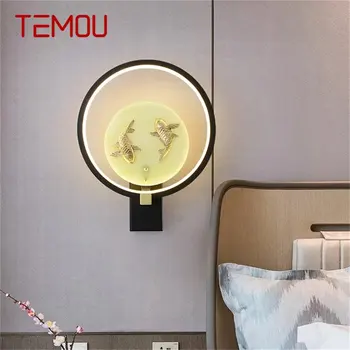 Вътрешно Осветление на TEMOU Мед, с монтиран на стената Лампа, Модерен и Креативен Дизайн на халба бира За Дома Хол Коридор