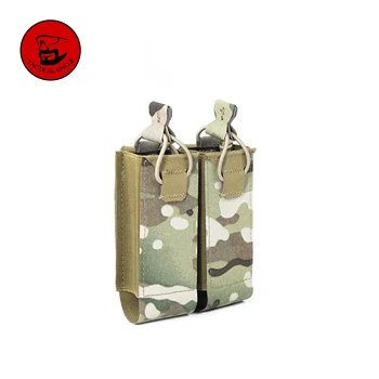 Двойна магнитна чанта.45 Двойни магазини Тактическо оборудване Smg Molle Еърсофт Mpx P90 Ump45 Аксесоари за военна техника Военна игра