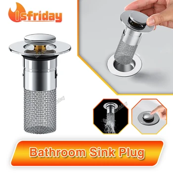 Накрайник за мивка в банята, Поп сливное сито за мивка, Гъвкава дренажна филтър за мивка, филтър за мивка за душата на дълбочина 8 mm