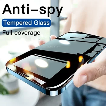 Anti-spyware Закалено Стъкло За iPhone 11 Pro Max 11 Pro 12 13 Mini XS Max XR X Защитно Фолио за екрана на iPhone 6S 7 8 Film Plus Glass