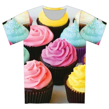 2022 Лятна Детска Торта, Цветни Тениски С Принтом Сладолед, Страхотна Детски Дрехи, Забавни Тениски За момчета /Момичета, Детски Тениски, Потници