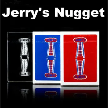 Покер с Игральными Карти Jerry ' s Nugget (Свободна Червена / Синя Обратната страна) Фокуси отблизо Илюзии Трик Подпори Ментализм Комедия