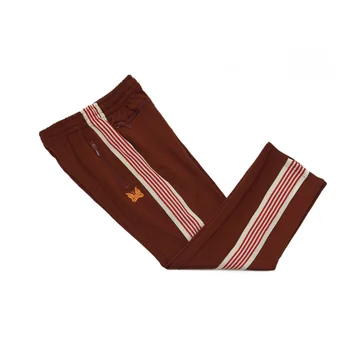 Висококачествени панталони с игли, мъжки и дамски Спортни панталони с бродерия на пеперуда в ивицата 1: 1, широки ежедневни панталони