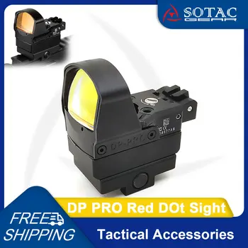 SOTAC GEAR Тактически мерник DP Pro Reflex Red Dot за KSC центъра на KWA Weapon Outdoor Hunting Оптичен мерник DP-Pro