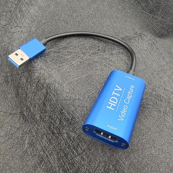 4K, HDMI-Съвместима Карта заснемане на видео 1080P USB 3.0 Game Capture Card Grabber Кутия за запис на живо за HD-камера PS4